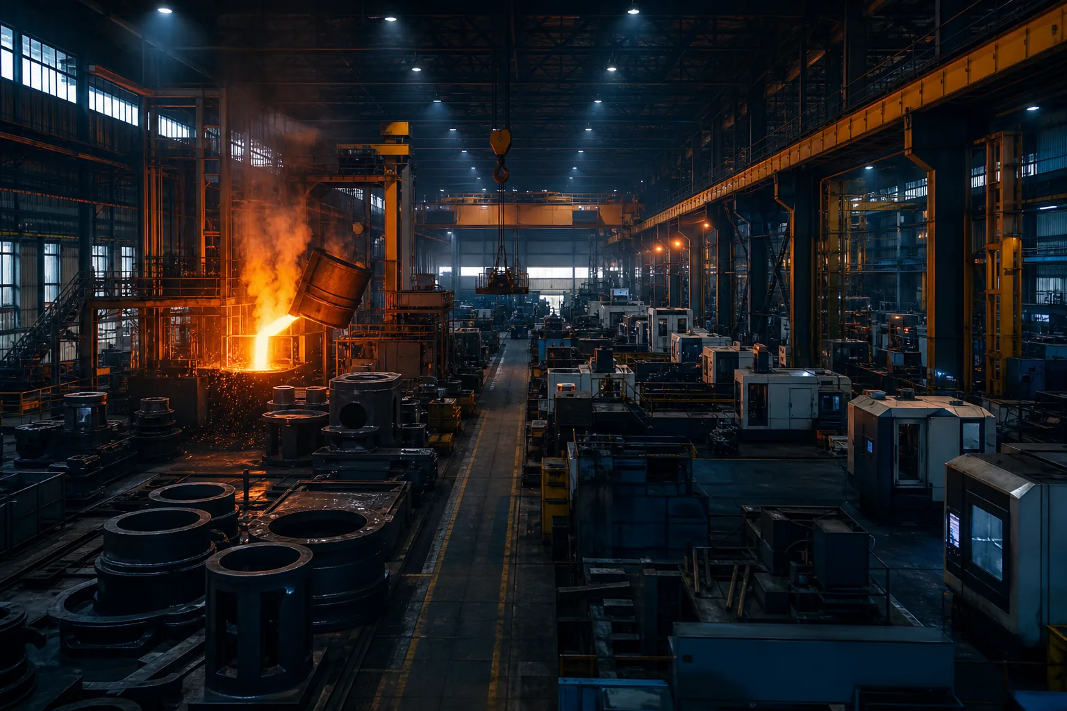 Integrated foundry and machine shop facility at Yash Group, Kolhapur