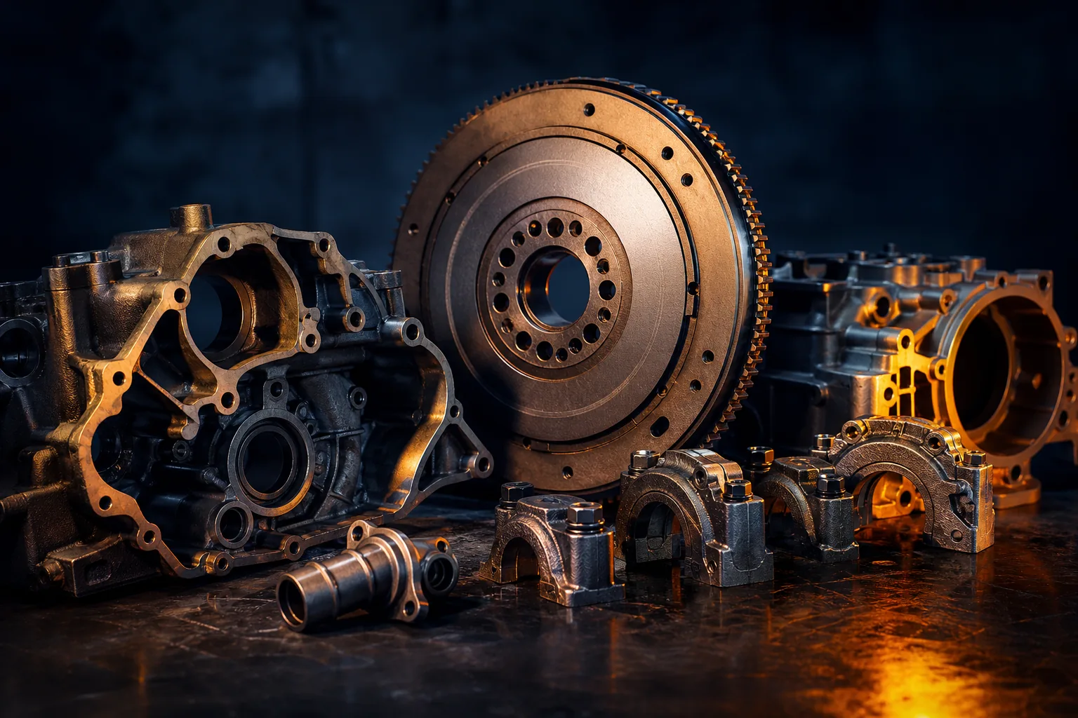 Machined cradle damper for engine mounting