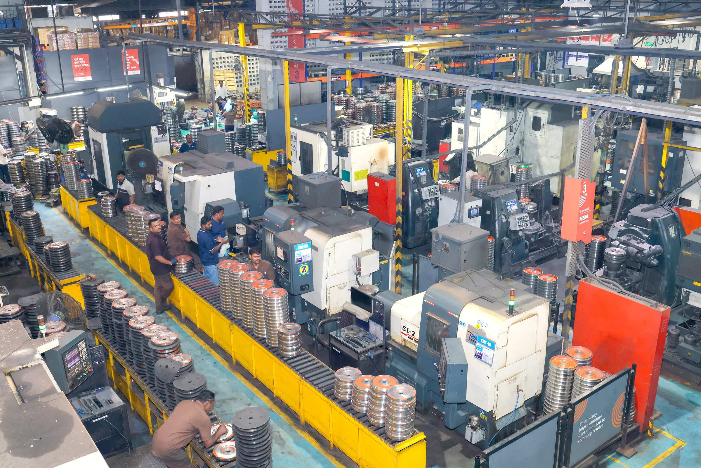CNC machine shop floor at Yash Group, Kolhapur